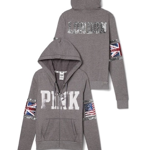 HTF PINK LONDON / USA FULL ZIP - Picture 3 of 7
